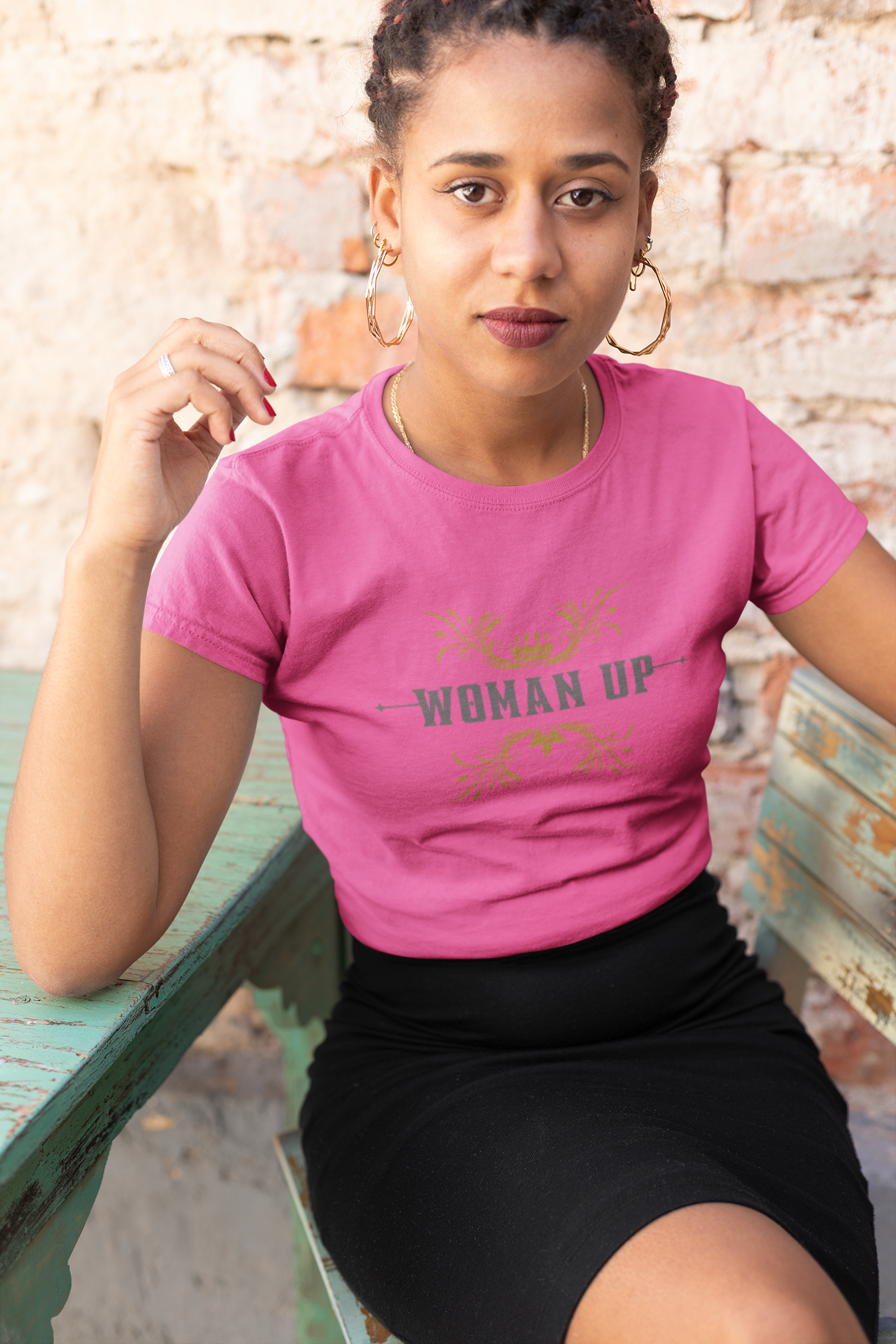 Woman Up, Girl Power, Feminist, Woman Empowerment, Motivational, Inspirational, Gift for her, Unisex Jersey Short Sleeve t-shirt